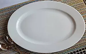 BIA Cordon Bleu 20 -Inch Porcelain Oval Serving Platter, White