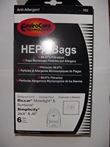 Riccar Moonlight & Sunburst Canister HEPA Vacuum Cleaner Bags