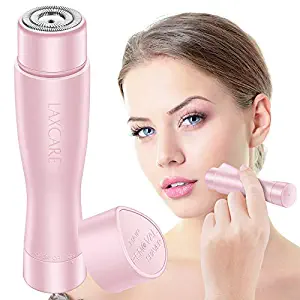 Facial Hair Removal for Women, Laxcare Painless Perfect Hair Remover Waterproof with Built-in LED Light (Pink)