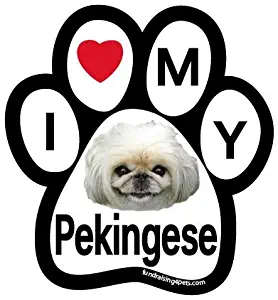 I Love My Pekingese Paw Magnet