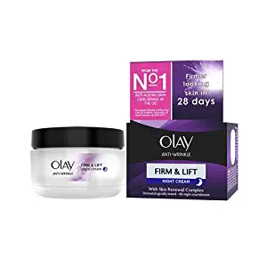 Olay Anti-Wrinkle Firm and Lift Night Cream for 40+, 1.7 Ounce