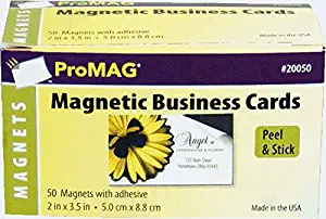 ProMAG 2 x 3-1/2 Inches Adhesive Business Card Magnets
