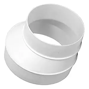 Duct Reducer Round Reducer Duct Fitting Pipe Increaser Reducer PVC DWV (Drain, Waste and Vent) Reducing Coupling (Plastic, 5" to 4")