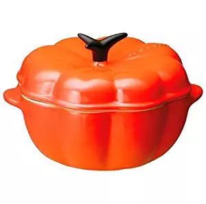 Le Creuset Stoneware 12-Ounce Petite Pumpkin Casserole, Flame