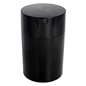 Coffeevac 1 lb - The Ultimate Vacuum Sealed Coffee Container, Black Cap & Body