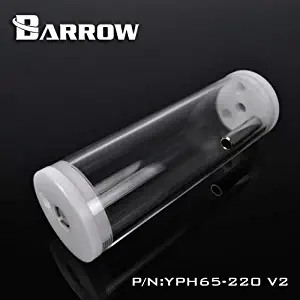 Barrow 220mm Transparent Mutliport Reservoir - Acrylic/Acetal - White
