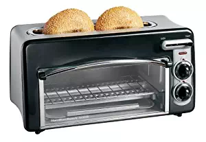 Hamilton Beach Toastation 2-Slice Toaster and Countertop Oven, Black (22708)