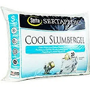 Cool Slumber Gel Pillows, 300 Thread Count - Set of Two Standard Size Pillows