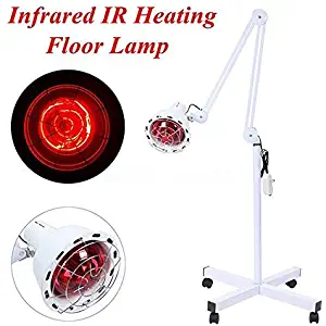 Infrared Heating Floor Lamp 275W for Thermotherapy Muscle Pain Relief Acupuncture Beauty Treatment - Dimmable Heat with Stand & Flexible Arm