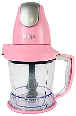 Ninja Storm Food Processor Blender Master Bowl 450W Motor Power Pod with Total Crushing Technology BPA-Free Pitcher Pink QB751Q (Renewed)