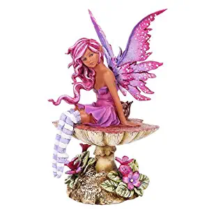 Amy Brown Licensed Magenta Fairy Statue Polyresin Figurine Home Decor