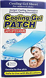 4pc Ice Sheet Hydrogel Cool Fever Plaster 5x12CM Ice Cooling Gel Patch For Fever Adult Children