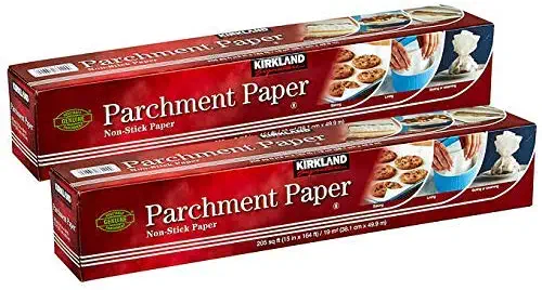 Kirkland Signature, Parchment Paper 2-pack Great For: Baking, Lining, Boiling, Sushi Rolling, Oven Cooking, Food Preparation