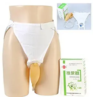 1 Set McGuire Style Reuseable Male or Female Urinal Pee Holder Bag Collector for Urinary Incontinen Test Bladder Aid Bathroom XT by jcspmall (for Male)
