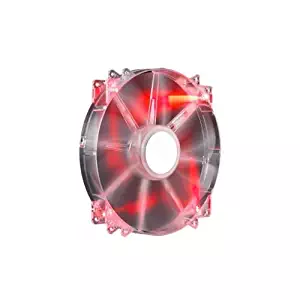 Cooler Master MegaFlow 200 - Sleeve Bearing 200mm Red LED Silent Fan for Computer Cases