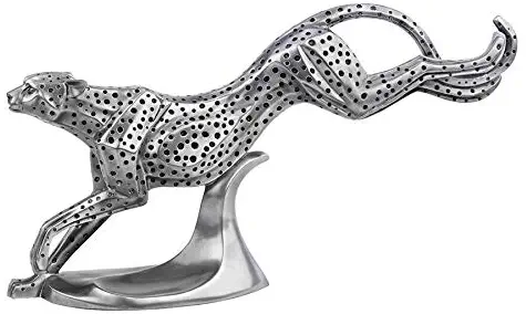 Design Toscano Fluidity of Motion Cheetah Statue, Silver