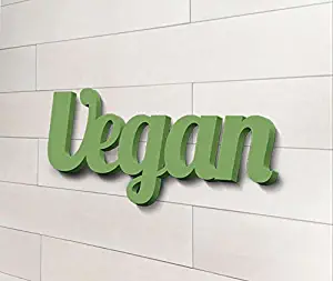 Vegan - Vegan Sign - gifts for women - Kitchen Sign - Wood Sign Vegan - Restaurant Sign - Restaurant Decor - Home décor - wooden letters - Housewarming gifts - gifts for mom