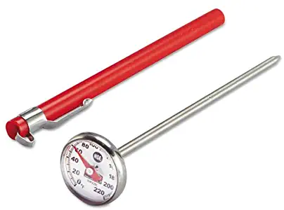 PELTHP220C - Industrial-Grade Analog Pocket Thermometer, 0f to 220f