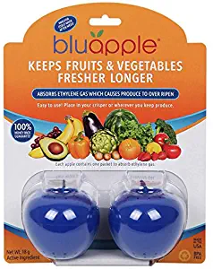 Bluapple Produce Freshness Saver Balls - Extend The Life of Fruits and Vegetables In The Refrigerator Or In A Fruit Bowl By Absorbing Ethylene Gas To Keep Produce Fresher Longer
