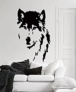 Wall Decals Wild Animals Wolf Dog Predator Face Bedroom Living Children Any Room Vinyl Decal Sticker Home Decor Fast Shipping L53