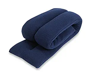 Microwavable Neck Heating Wrap, Extra Long, 25"x5", Heat Therapy Pad for Sore Neck & Shoulder Muscle Pain Relief – Thermal, Reusable, Non Electric Hot Pack Pads or Cold Compress, Navy Blue