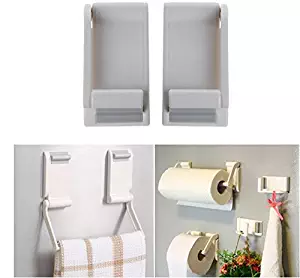Lazynice Magnetic Paper Towel Oleopholic Roll Holder Storage Microwave Oven Towel Rack Plastic Wrap Hang for Refrigerator Bathroom