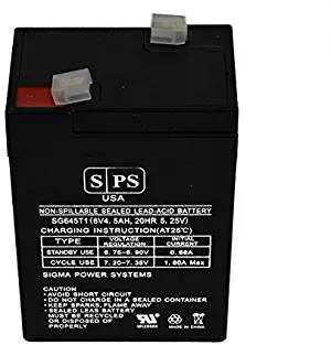 SPS Brand 6V 4.5Ah Replacement Battery for ML4-6 6V 4.5AH Oreck Electric Broom AV701B