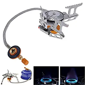 Ponis-Limos - 3000W Portable Outdoor Gas Stove Mini Camping Picnic Kitchen Folding Lightweight Stainless Steel Oven Burning Split Stove Tools
