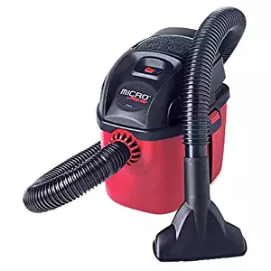 Shop-Vac 2021000 Micro Wet/Dry Vac Portable Compact Micro Vacuum with Collapsible Handle, Wall Bracket & Multifunction Accessories, Uses Type A Filter Bag & Type MM Foam Sleeve