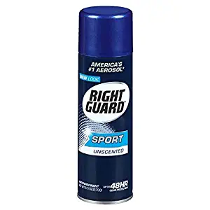 Right Guard Sport Unscented Aerosol Antiperspirant Spray 6 oz (Pack of 6)