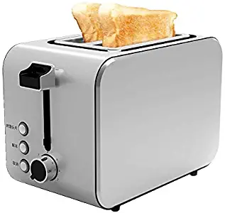 Yankuoo 750W Two-piece Toaster, Brushed Stainless Steel, Multi-function 7-speed Baking Setting, Suitable For Home Office
