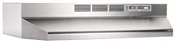 Broan 413604 ADA Capable Non-Ducted Under-Cabinet Range Hood 36-Inch Stainless Steel