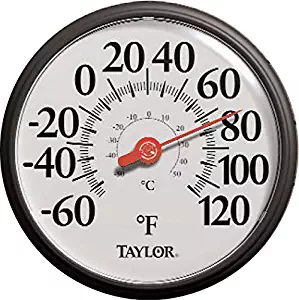 Taylor Precision Products 6700 Ez Read Dial Thermometer, Black