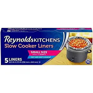 Reynolds Kitchens Small Size Slow Cooker Liners - 10.5x17.5", 5 Count