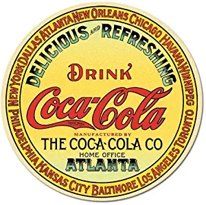 Desperate Enterprises Coca-Cola - Keg Label Round Refrigerator Magnet, 2" x 3"