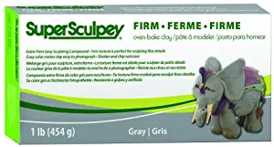 Polyform Super Sculpey Firm Oven Bake Clay, Gray, 1lb, Model:SS1SCULP, Office Accessories & Supply Shop