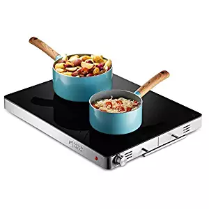 Magic Mill Electric Warming Tray with Adjustable Temperature Control, Perfect For Buffets, Restaurants,House Parties, Events, and, Glass Top Large 21" x 16" Surface