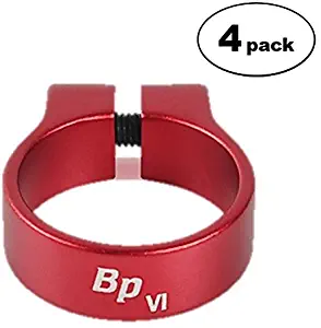 Bitspower Luxury Clamp for 5/8" OD Tube, Red, 4-Pack