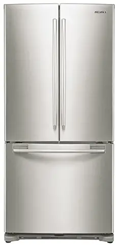 SAMSUNG RF18HFENBSR Counter-Depth French Door Refrigerator, 17.5 Cubic Feet, Stainless Steel