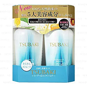JAPAN SHISEIDO TSUBAKI SMOOTH SHAMPOO AND CONDITIONER for man and women Shampoo (315ml/10.6oz each)
