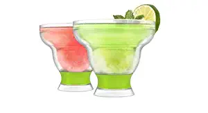 HOST 1749 Margarita FREEZE Cooling Cup, Set of 2, Green (Renewed)