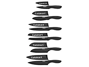 Cuisinart Cutlery Set with Blade Guards, Matte Black (12-Piece)