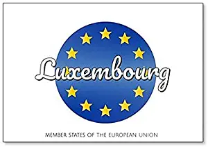 Member State Country of the EU: Luxembourg Fridge Magnet