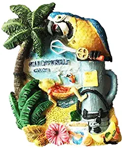 Playa del Carmen Cancun Mexico North America Fridge Magnet 3D Resin Handmade Craft Tourist Travel City Souvenir Collection Letter Refrigerator Sticker