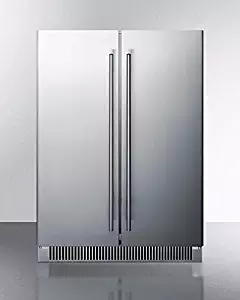 Summit CL66FDOS 24 Inch Wide 21 Bottle Capacity French Door Wine Refrigerator