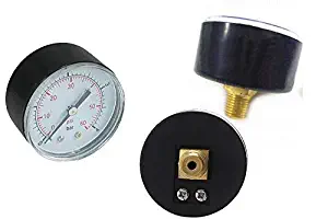 Pressure Gauge 0-60 PSI for Pentair and Hayward pool filter back mount