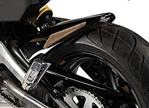 KAWASAKI NINJA 650 ER6-N / ER6-F 2012-2017 Rear Tire Hugger Fender Matt Black Silver vents 301-K114-670