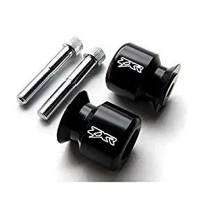 Krator ZXR Logo Black Swingarm Spools Sliders Motorcycle For Kawasaki Ninja ZX-6R ZX636 2003-2006