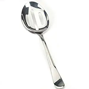 RSVP Monty's Slotted Stainless Steel Serving Spoon - Set of 2,Silver