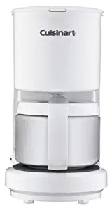 Cuisinart DCC-450 4-Cup Coffeemaker with Stainless Steel Carafe, White
